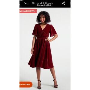 NWT | Modcloth Moves Like A Dance Midi Dress, Size Large